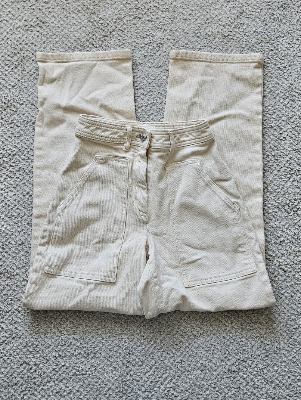 WILFRED FREE Modern Utility Pants GD Birch Cotton Blend 00 Aritzia